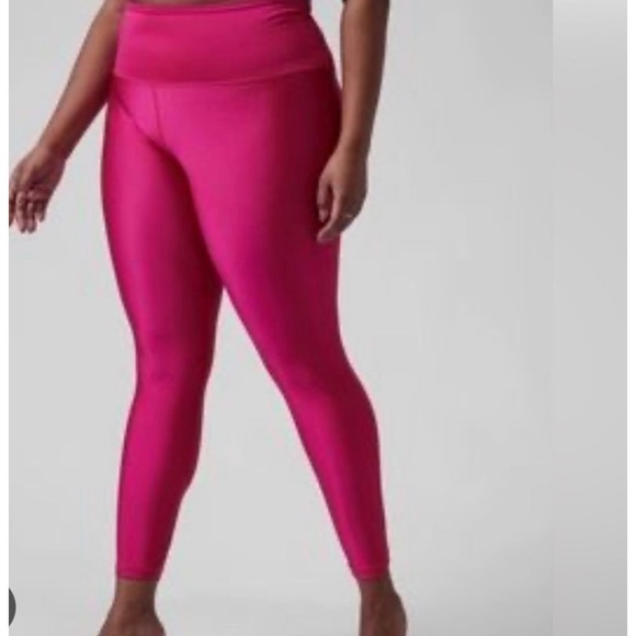 Athleta Pants - ATHLETA Elation Shine Tight Full Length in Cyclamen 3X NWT